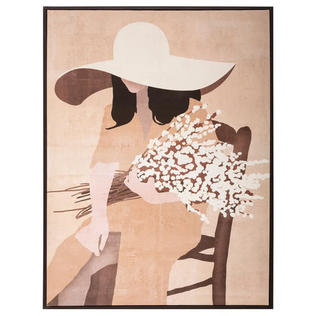 Pictură înrămată Atmosphera Woman, Imprimeu pe pânză 58x78 cm, Modele asortate
