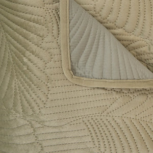 Pătură Atmosphera Feuille, Velour, 240x260 cm, Verde