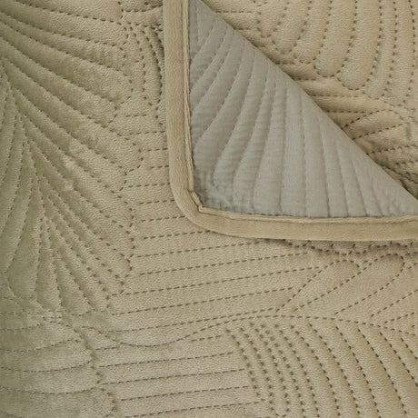 Pătură Atmosphera Feuille, Velour, 240x260 cm, Verde