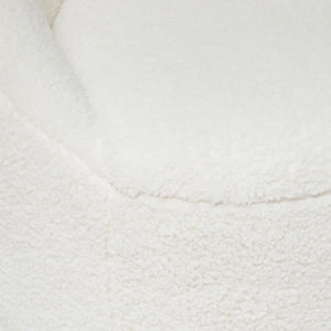 Fotoliu atmosferă Romi, Alb, Boucle