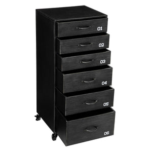 Comodă Atmosphera Sevin, 6 sertare, Gri închis