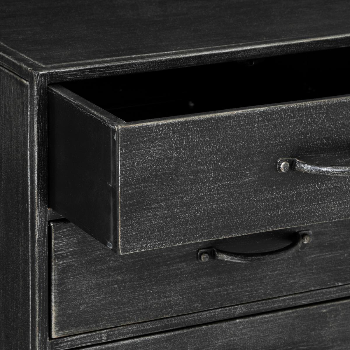 Comodă Atmosphera Sevin, 6 sertare, Gri închis