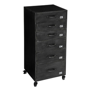 Comodă Atmosphera Sevin, 6 sertare, Gri închis