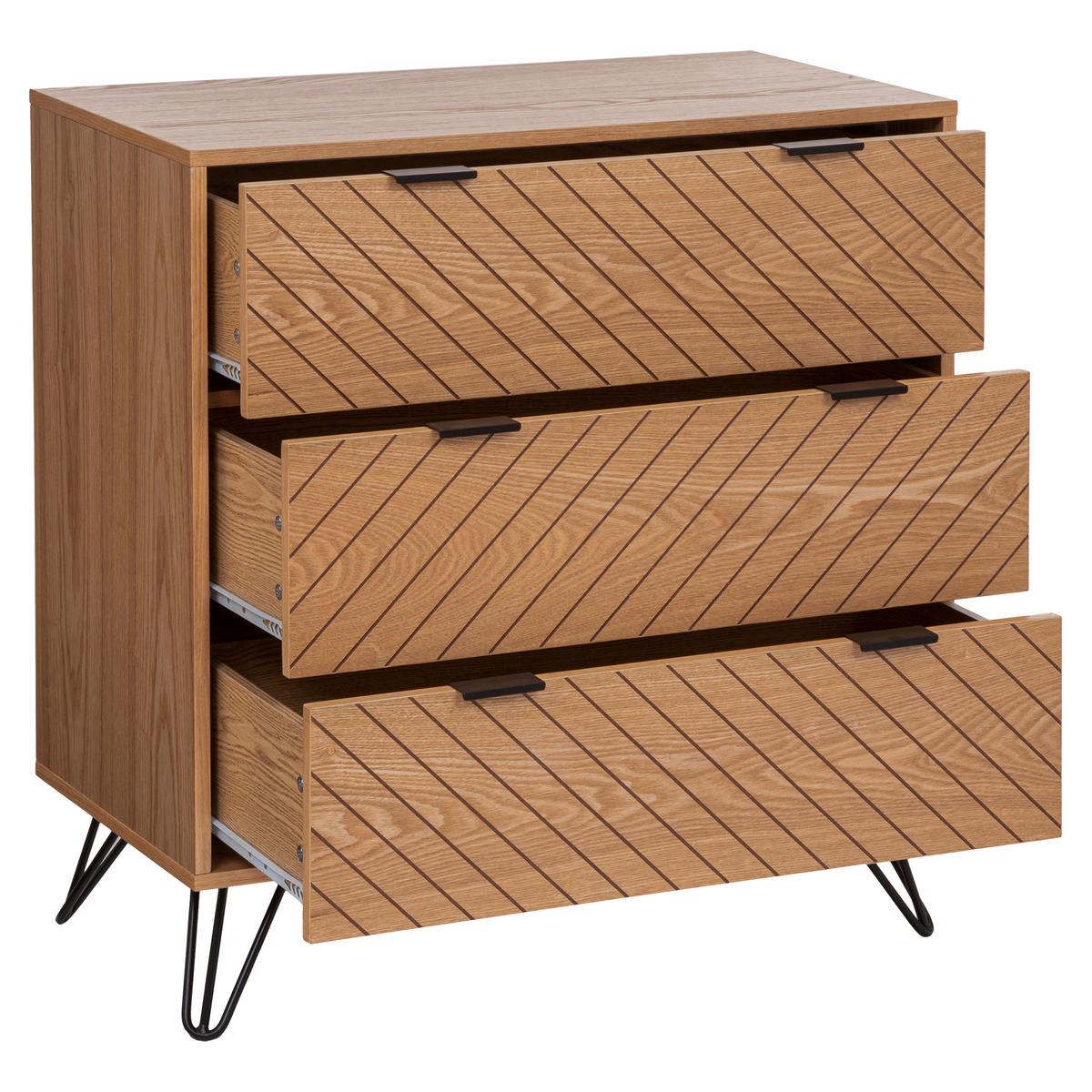 Comodă Atmosphera Naomi, 3 sertare, MDF