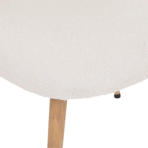 Scaun de sufragerie Atmosphera Slano, Boucle, Alb