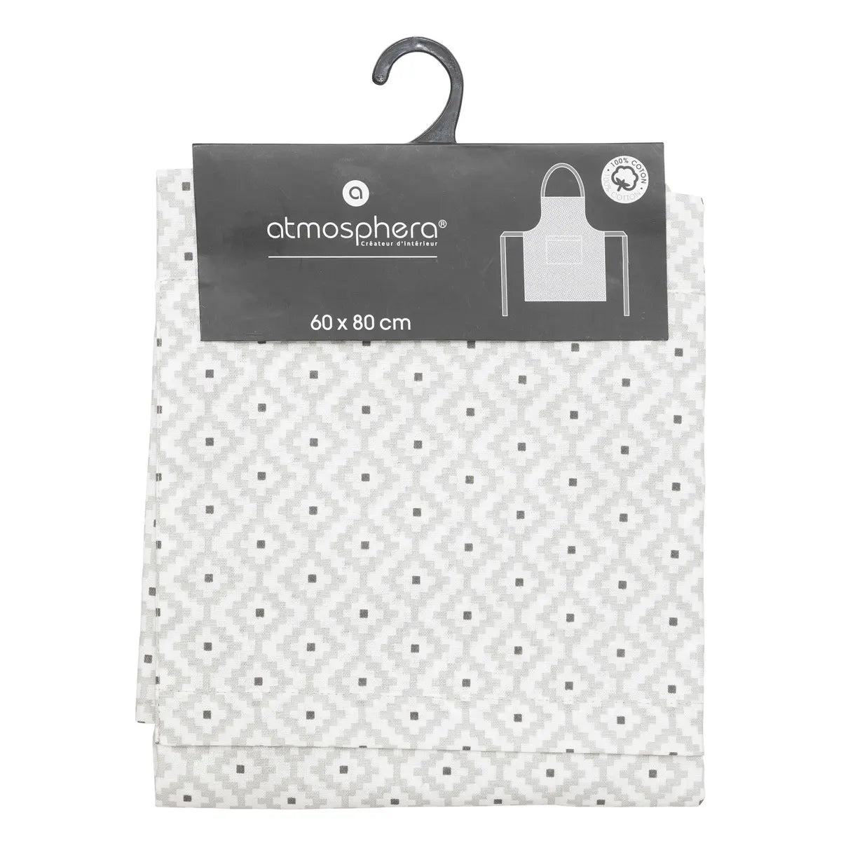 Șorț Atmosphere Etnik, 60x80 cm, Gri deschis