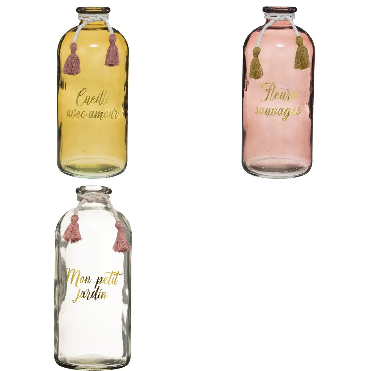 Vază Atmosphera Carmen, Galbenă, 25 cm