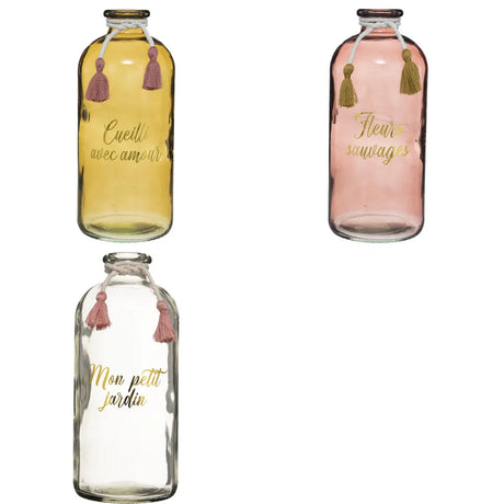 Vază Atmosphera Carmen, Galbenă, 25 cm