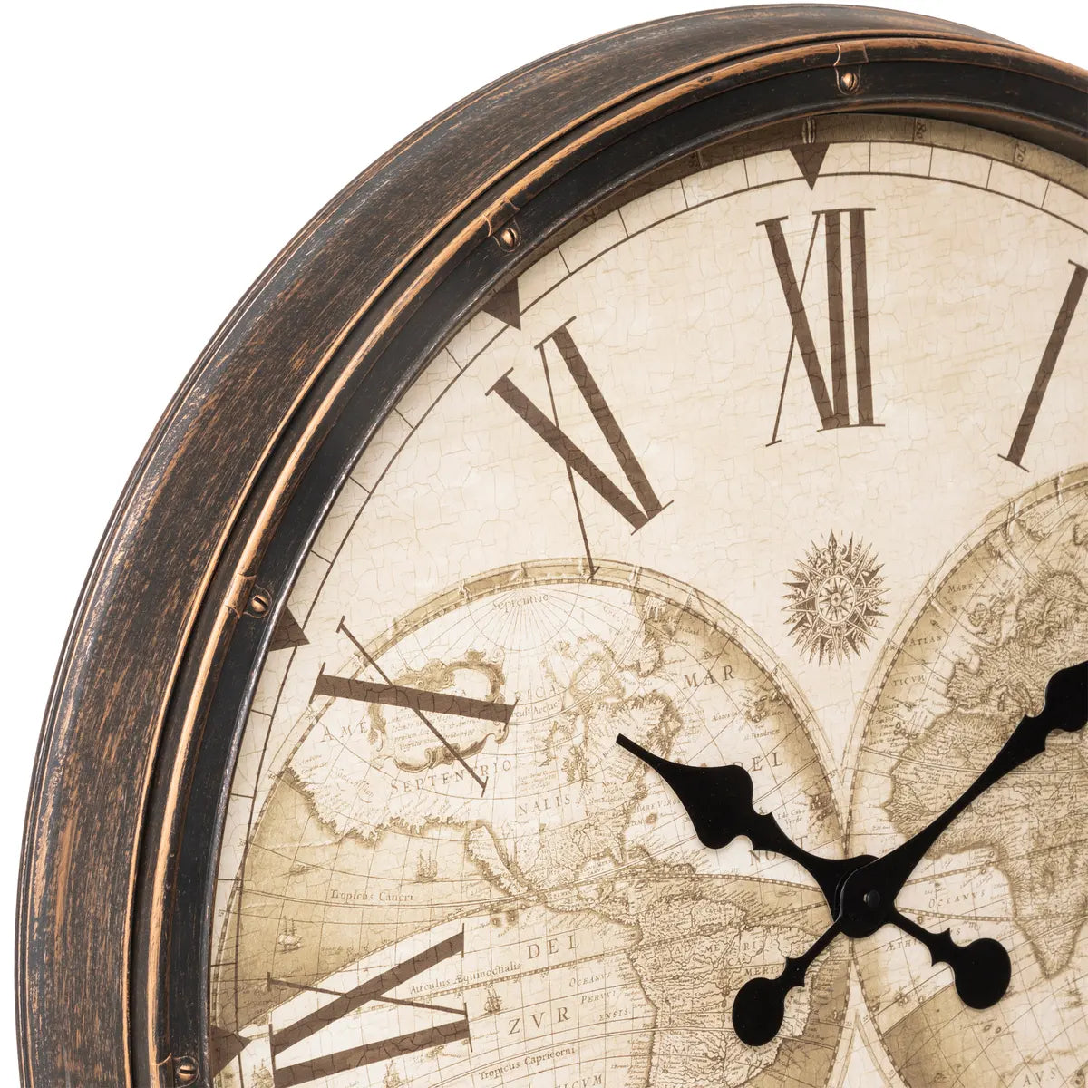 Ceas de perete Atmosphere Tomy, World, Ø76 cm, Plastic