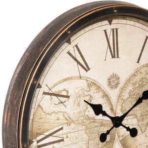 Ceas de perete Atmosphere Tomy, World, Ø76 cm, Plastic