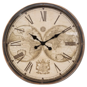 Ceas de perete Atmosphere Tomy, World, Ø76 cm, Plastic