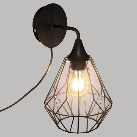 Lampă de perete Atmosphere Flave, 19 cm, Metal, Negru