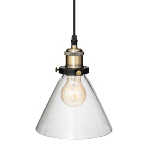 Lampă suspendată Atmosphera Alak, 18 cm, sticlă, metal