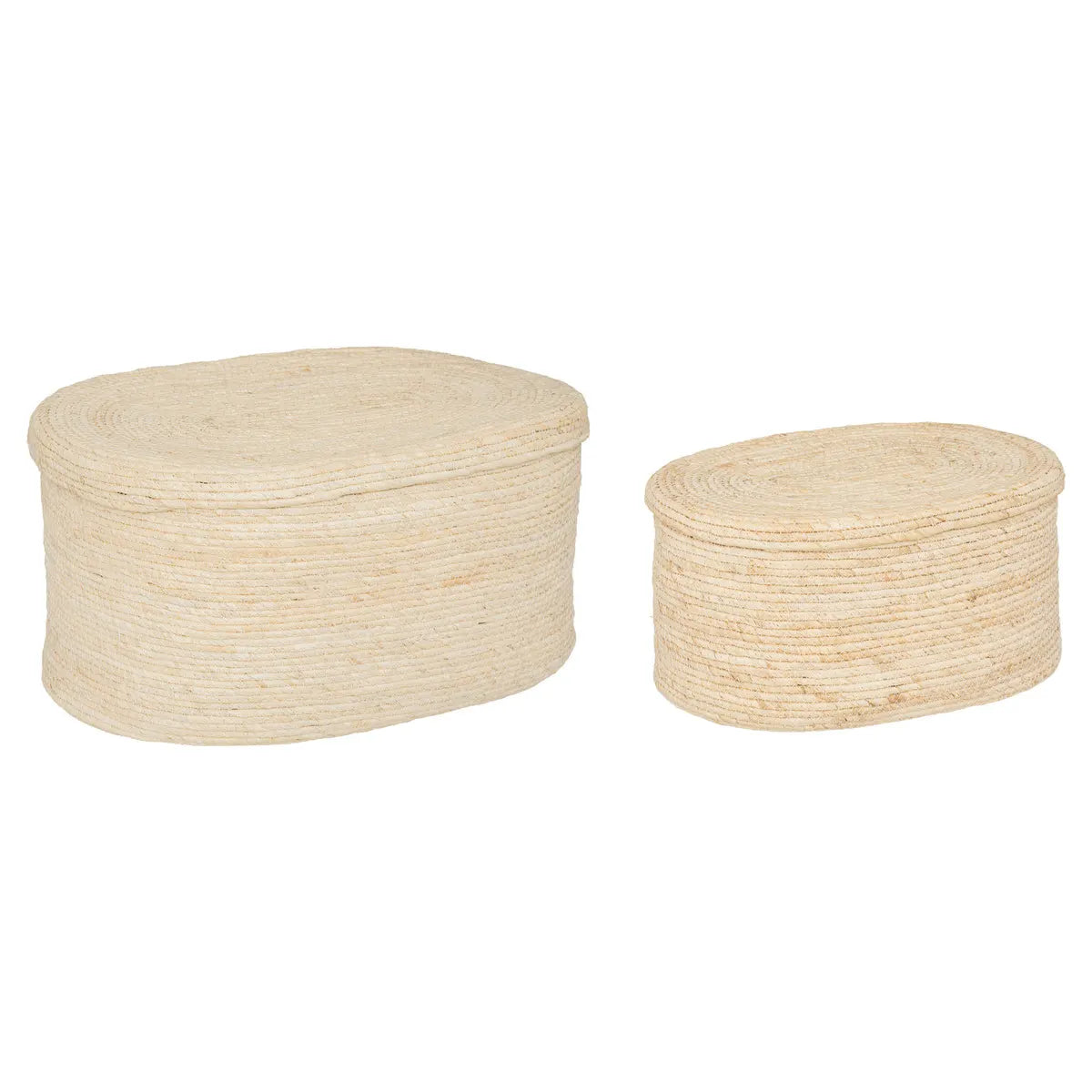 Set de coșuri pliabile Atmosphera Dolce Riviera, 2 buc, bej