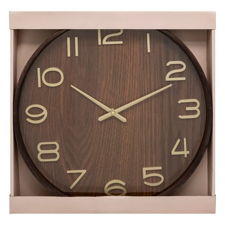 Ceas de perete Atmosphera Ivana, Lemn, Ø38 cm
