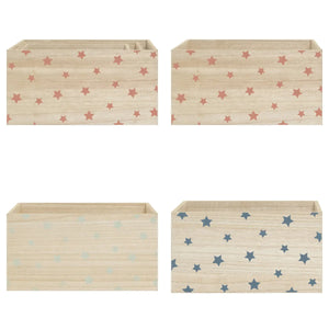Set de cutii de depozitare Atmosphera Star, Lemn, 3 buc.