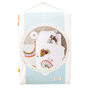 Lenjerie de pat pentru copii Atmosphera Star, 140x200 cm, bumbac