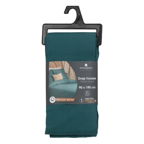 Cearșaf cu elastic Atmosphera, percale, 90x190 cm