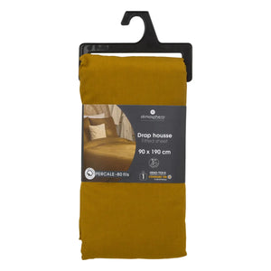 Cearșaf cu elastic Atmosphera, percale, 90x190 cm