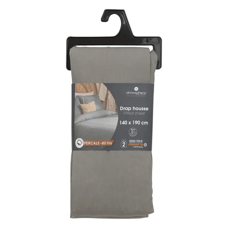 Cearșaf cu elastic Atmosphera, percale, 140x190 cm