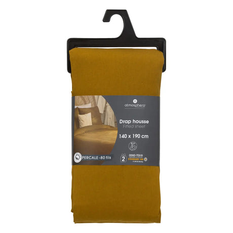 Cearșaf cu elastic Atmosphera, percale, 140x190 cm