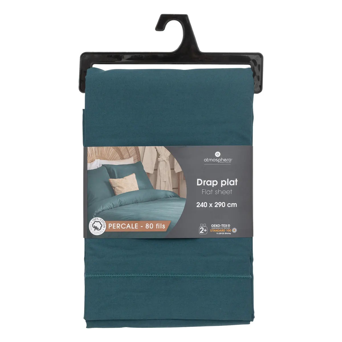 Cearșaf dublu Atmosphera, Percale, 240x290 cm