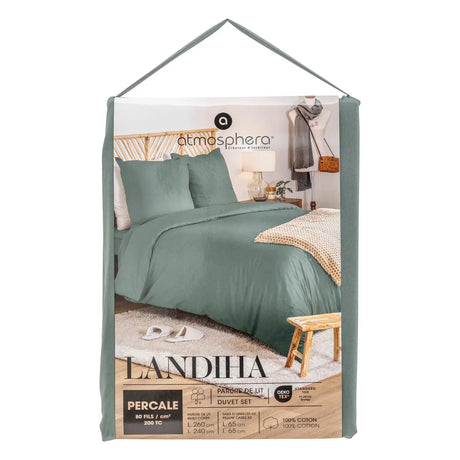 Lenjerie de pat Atmosphera Landiha, Percale, 260x240 cm