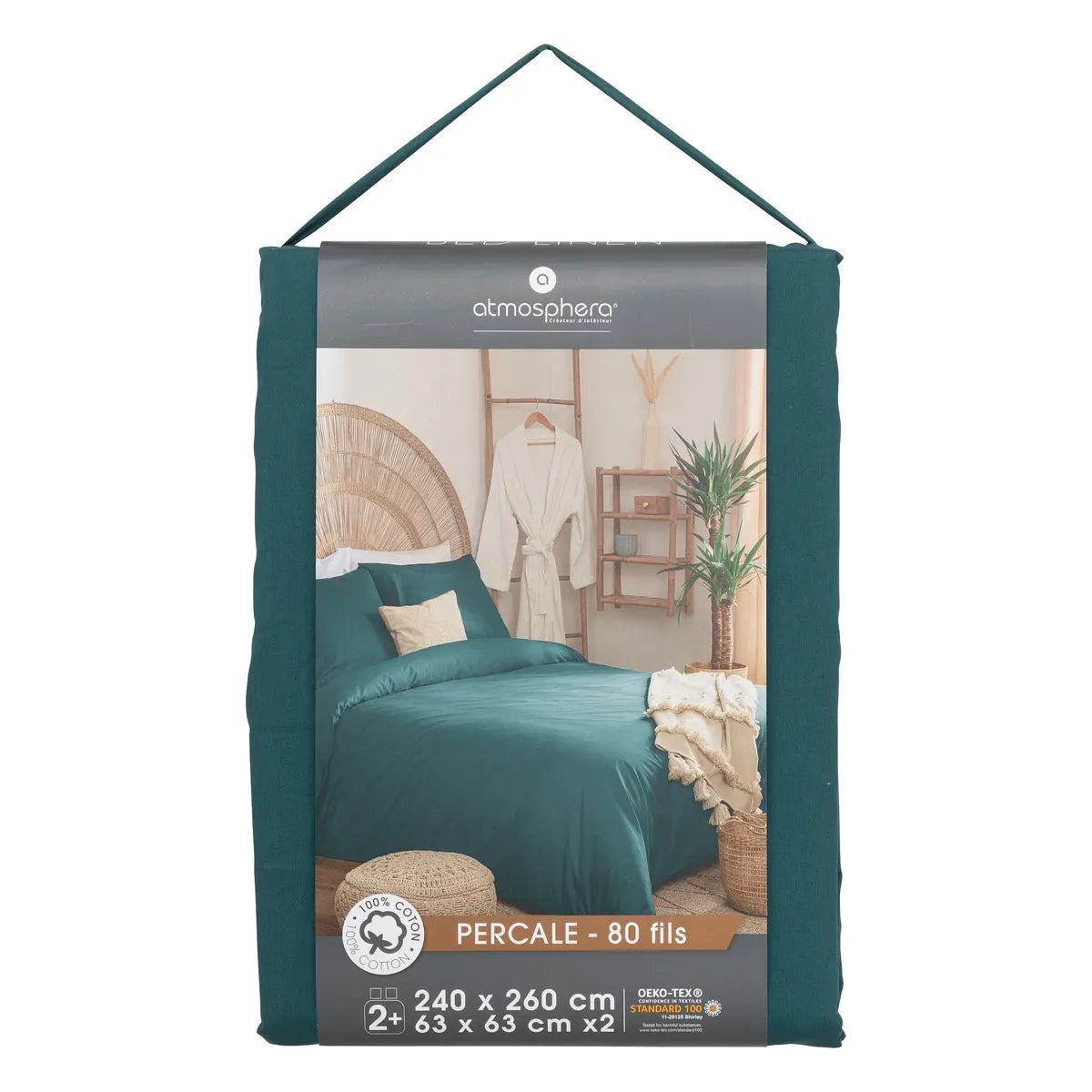 Lenjerie de pat Atmosphera Landiha, Percale, 260x240 cm