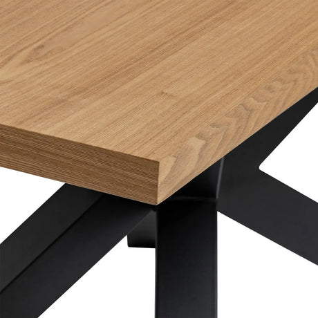 Masă extensibilă Olaf, 180-220x90 cm, MDF și frasin
