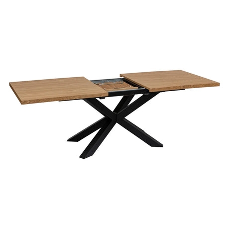 Masă extensibilă Olaf, 180-220x90 cm, MDF și frasin