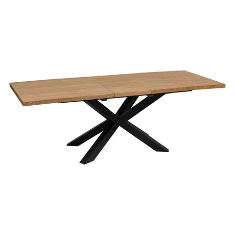 Masă extensibilă Olaf, 180-220x90 cm, MDF și frasin