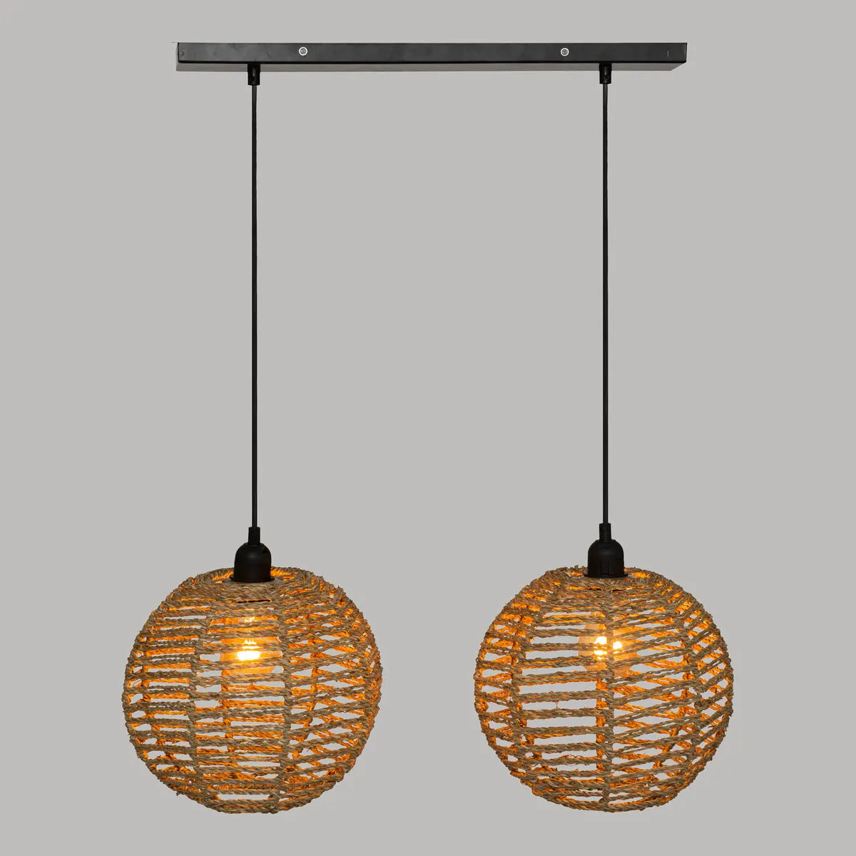 Lampă suspendată Atmosphere Rana, 50 cm, ratan