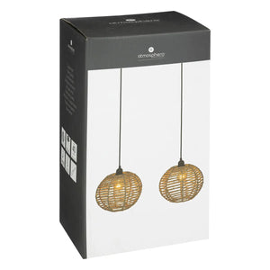 Lampă suspendată Atmosphere Rana, 50 cm, ratan