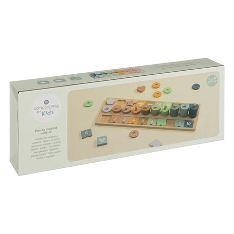 Puzzle matematic din lemn pentru copii, Atmosphera, pin