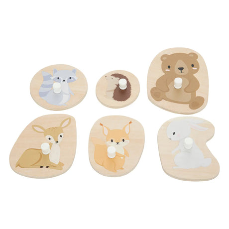 Puzzle din lemn pentru copii Atmosphera, 6 piese