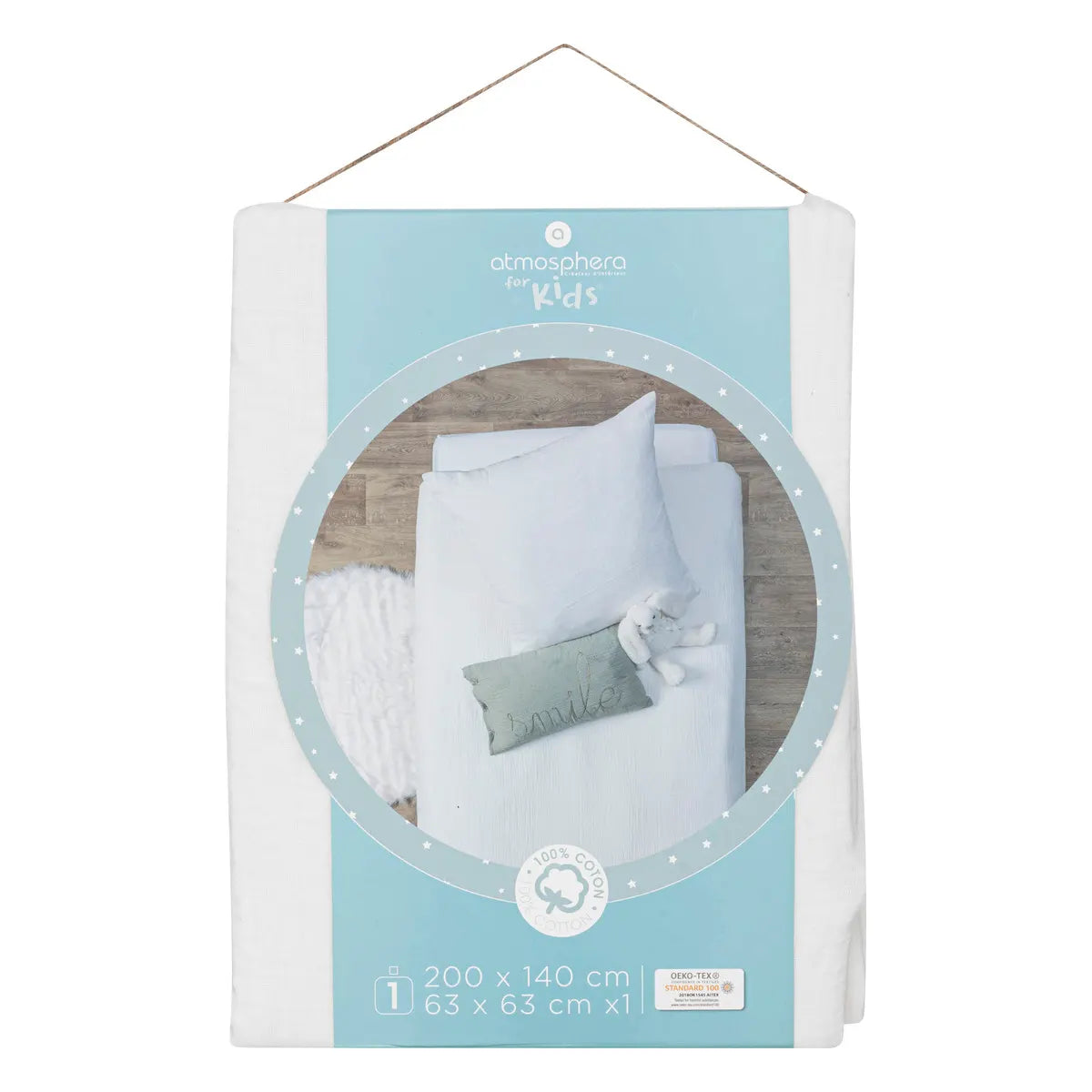 Lenjerie de pat pentru copii Atmosphera Lili, 140x200 cm, bumbac