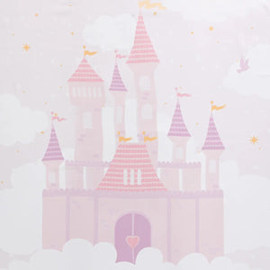 Perdea opacă pentru copii Atmosphera Castle, 135x260 cm, violet