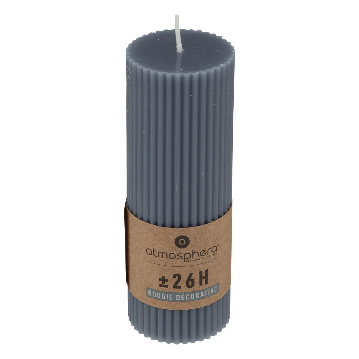 Lumânare neparfumată Atmosphera Demi, Rotundă, 5x14 cm