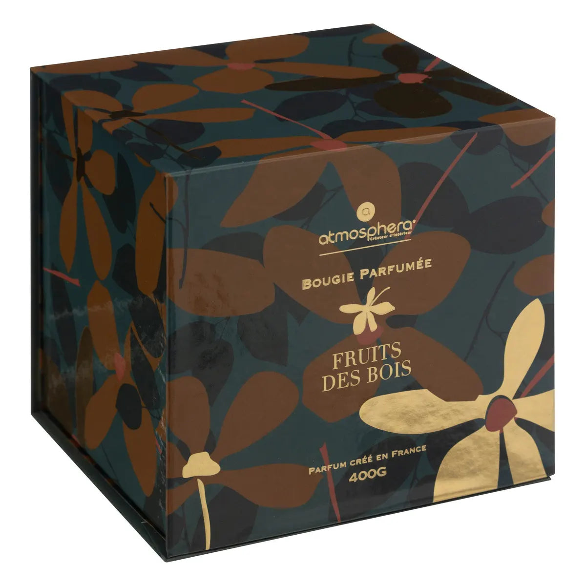 Lumânare parfumată Atmosphera Prună, Sticlă, 400 g