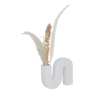 Vază Atmosphera Olme, Ceramică, Albă, 20 cm