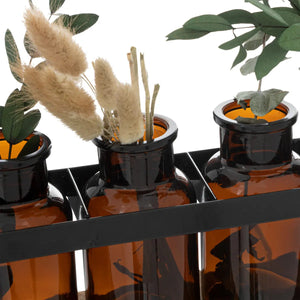 Set de 5 vaze de atmosferă din sticlă Le Café Bordelais, H.34cm