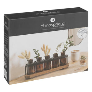 Set de 5 vaze de atmosferă din sticlă Le Café Bordelais, H.34cm