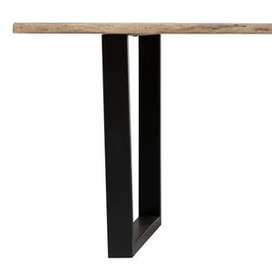 Masă de dining Skidal, 200x100 cm, lemn de salcâm,