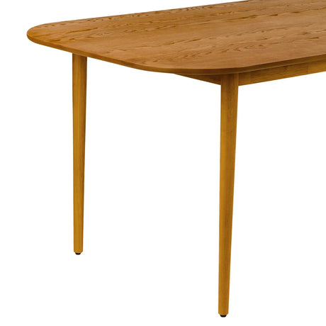 Masă de sufragerie Kisco 180x90 cm, MDF și lemn de cauciuc