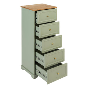 Comodă Atmosphera Mohea, 5 sertare, verde