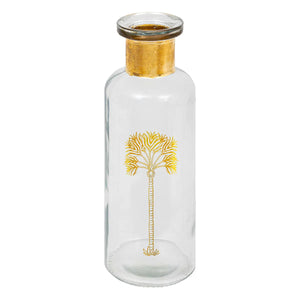 Vază Atmosferă Tropicală, Sticlă, 22 cm