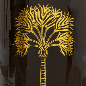 Vază Atmosferă Tropicală, Sticlă, 22 cm