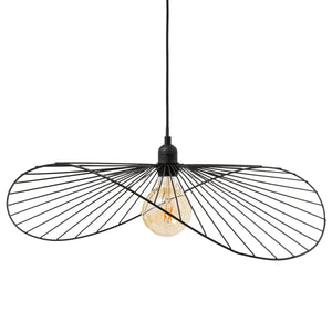 Lampă suspendată Atmosphera Adelia, 58 cm, metal negru