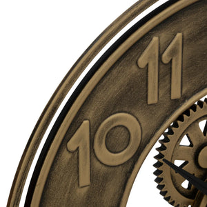 Ceas de perete Atmosphera Jacob, Ø48 cm, Metal, Culoare aurie