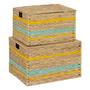 Set de cutii de depozitare pentru copii Atmosphera Australie, 2 buc, Zambilă
